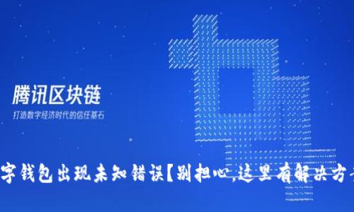 数字钱包出现未知错误?别担心,这里有解决方案!